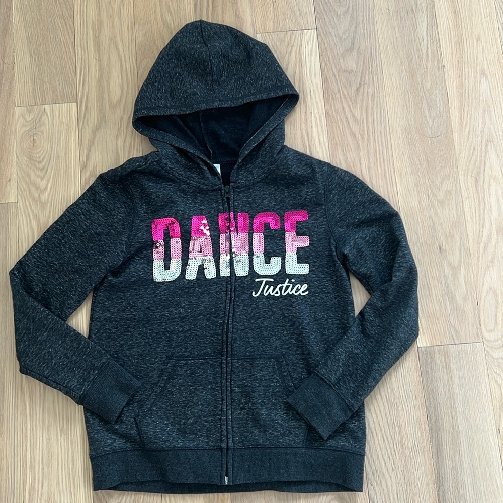 Justice dance hoodie size 10